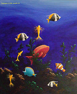Oceans Painting by Julia Underwood